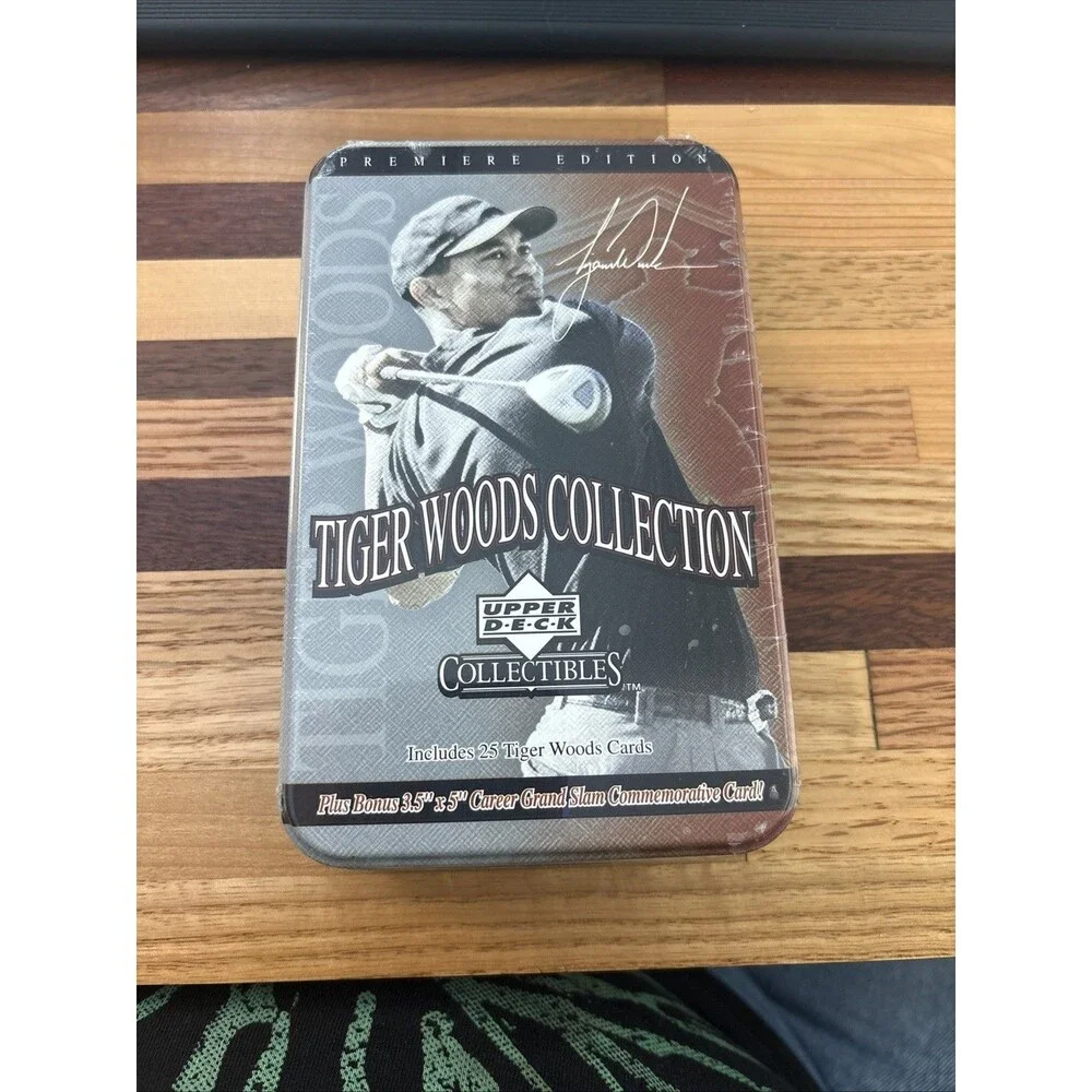 Tiger Woods-2001 Upper Deck Collectible Tin W/25 Cards Sealed